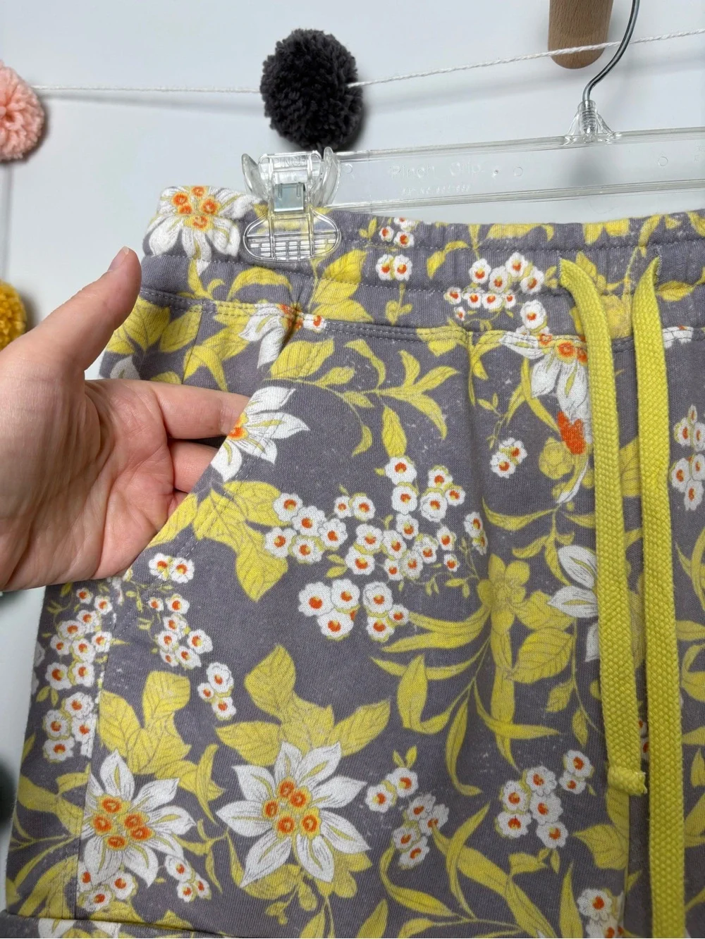 Anthropologie Daily Practice Terry Floral Lounge Shorts